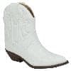 Soda Women's Cowgirl Cowboy Western Stitched Short Booties Pointed Toe (Wide Fit Available)