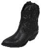 Soda Women's Cowgirl Cowboy Western Stitched Short Booties Pointed Toe (Wide Fit Available)