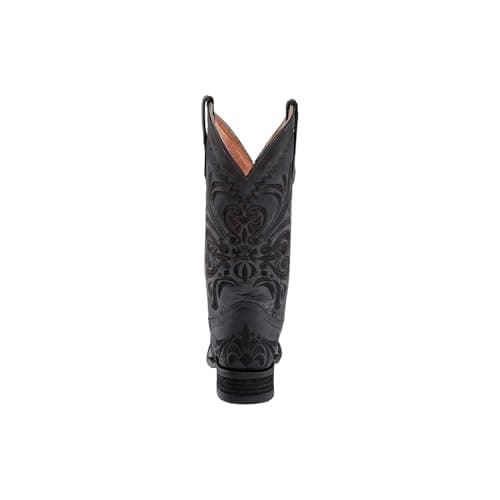 Women's Comfortable Western Style Embroidered Leather Boot Pull-On Corral Boots