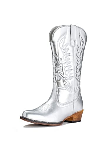 IUV Women's Pointy Toe Western Cowgirl Boots