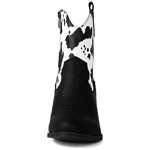 GLOBALWIN Women's Western Wear Cowboy Cowgirl Free Birds Disco Outfits Low Heel Boots