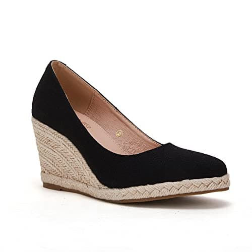 Ruanyu Women's Comfortable Platform Espadrille Wedge Sandals