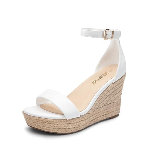 Dream Pairs Women's Comfortable Platform Wedge Espadrille Sandals