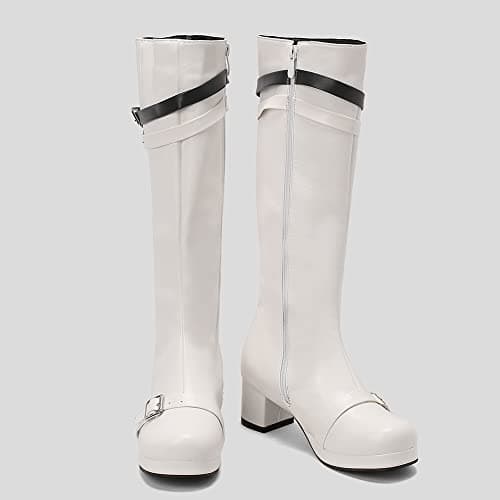 VOMIRA Women's Knee High Platform GoGo Boots with Chunky Heels