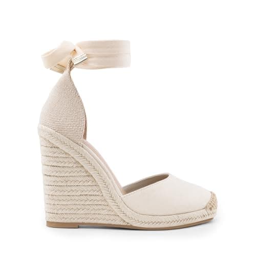 JustFab Women's Summer Platform Wedge Sandals Open Toe Comfort Arch Support