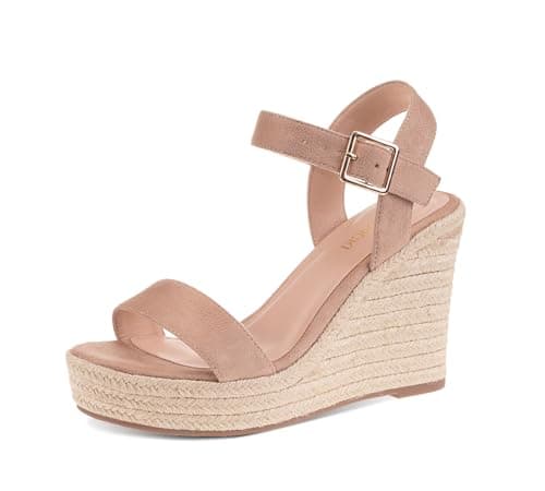 VICKI·VICKI Women's Wedge Ankle Strap Platform Sandals