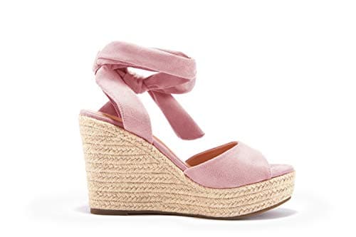 Liyuandian Women's Platform Espadrille Wedges Heel Sandals with Ankle Strap