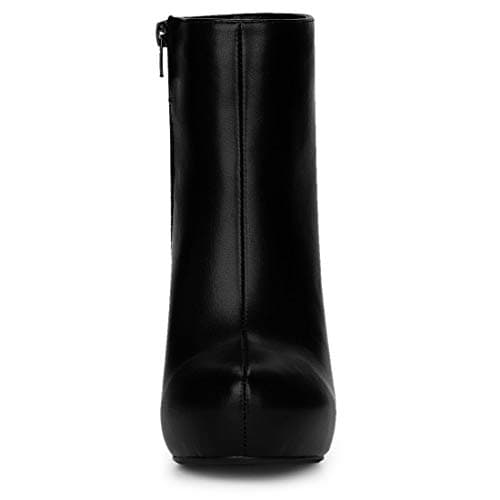 Allegra K Women's Chunky Heel Platform Ankle Boots