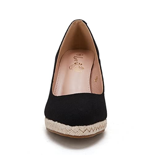 Ruanyu Women's Comfortable Platform Espadrille Wedge Sandals