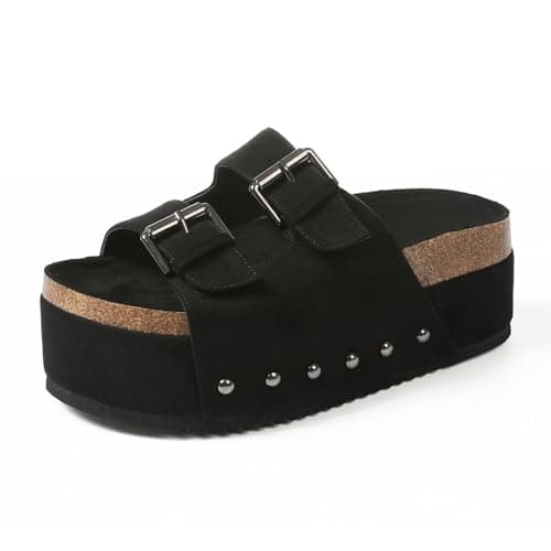 Women's Platform Sandals 2024: Comfortable Slip On Wedge Sandals