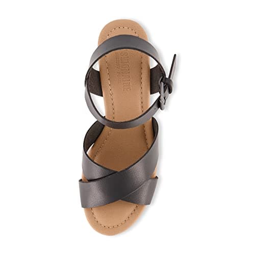 Cushionaire Women's Rosie Cork Wedge Sandal with Memory Foam