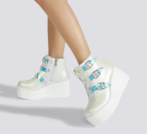 Platform Chunky Ankle Boots for Women