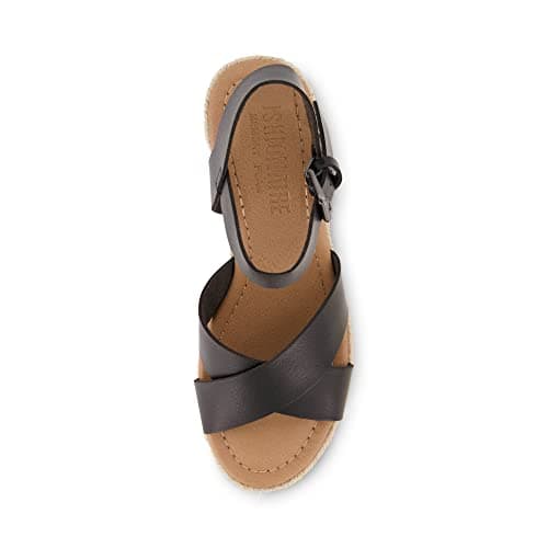 CUSHIONAIRE Women's Robbie Espadrille Wedge Sandal + Memory Foam & Wide Widths