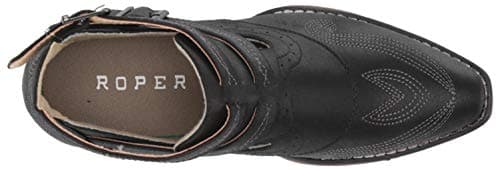 Roper Women's Willa Embroidery Casual Snip Toe Ankle Boot - Brown