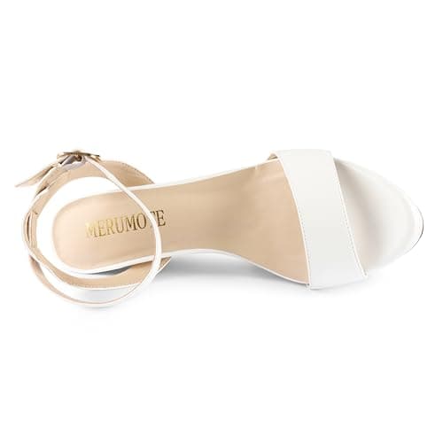 MERUMOTE Women's Fashion Platform Sandals for Summer Weddings Heels