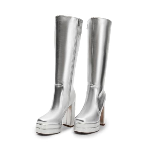 Women's Platform Heeled Knee High Boots for Fall