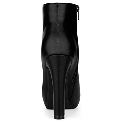 Allegra K Women's Chunky Heel Platform Ankle Boots