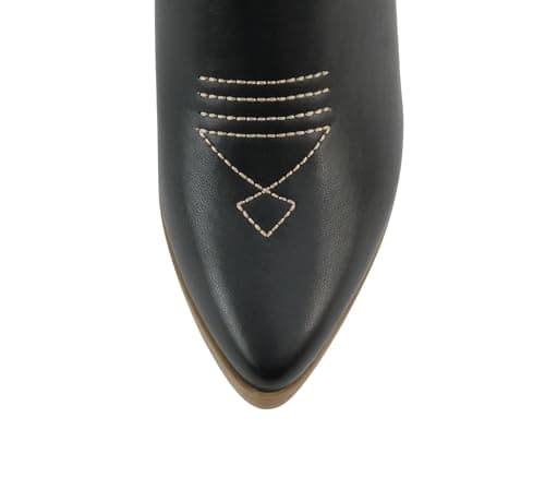 BLAZING Women's Western Bootie Pointe Toe Low Heel (Wide Fit Available)