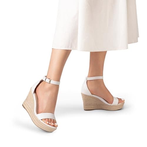 Dream Pairs Women's Comfortable Platform Wedge Espadrille Sandals