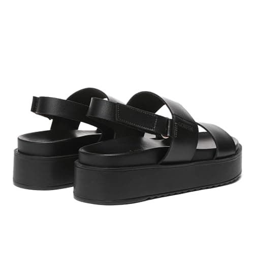 Gorfen Women's Comfortable Open Toe Platform Sandal with Adjustable Strap