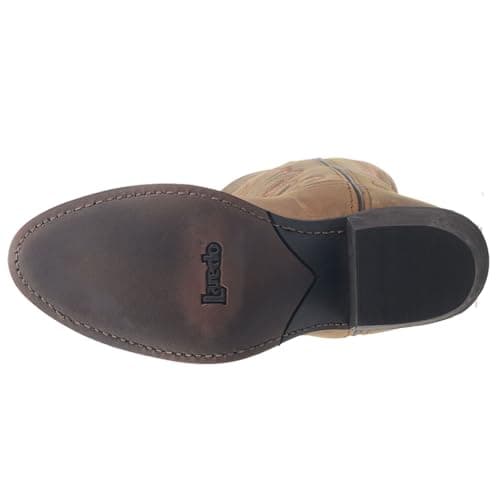 Laredo Bridget Embroidered Brown Mid Calf Casual Boots