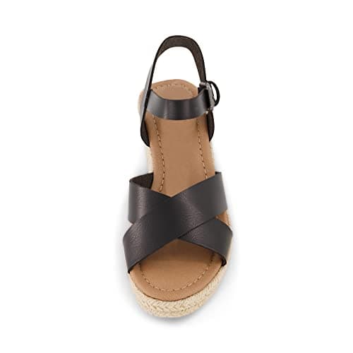 CUSHIONAIRE Women's Robbie Espadrille Wedge Sandal + Memory Foam & Wide Widths