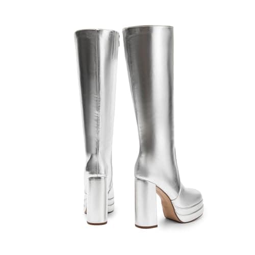 Women's Platform Heeled Knee High Boots for Fall