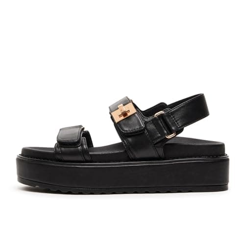 SOVANYOU Raffia Platform Wedge Sandals for Women