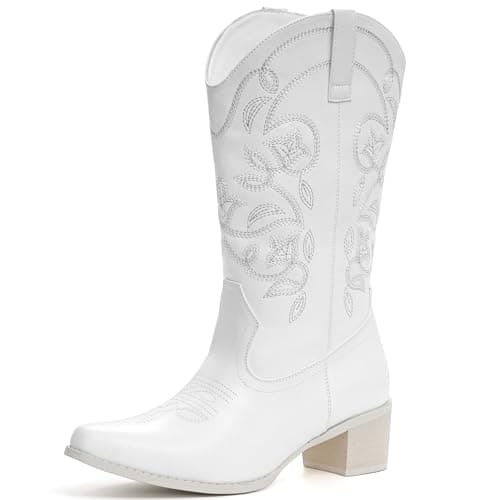 IXU Women's Wide Calf Pointed Toe Western Boots