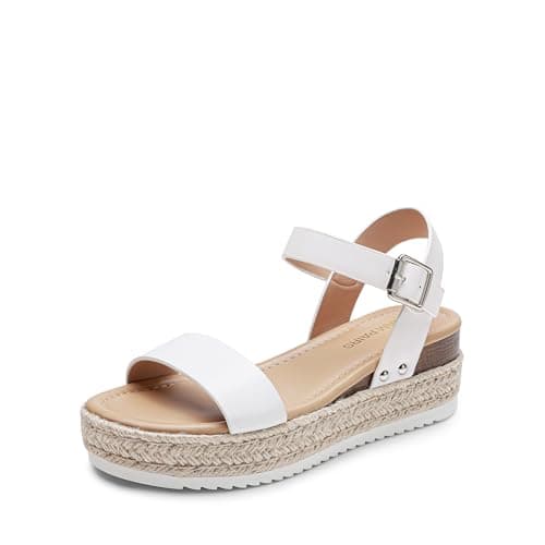 DREAM PAIRS Women's Comfortable Wedge Espadrille Sandals, Open Toe Summer Dress Up Casual