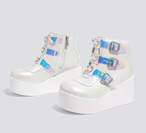 Platform Chunky Ankle Boots for Women