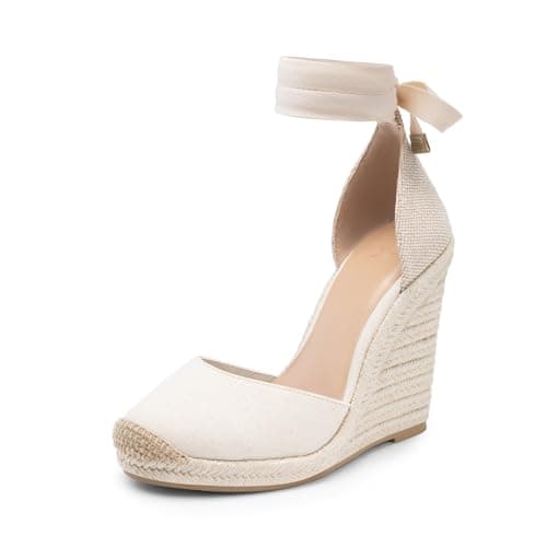 JustFab Women's Summer Platform Wedge Sandals Open Toe Comfort Arch Support