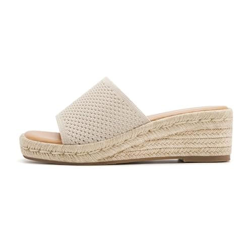 Vodvob Women's Bohemia Wedge Sandals Summer Beach Casual Heels