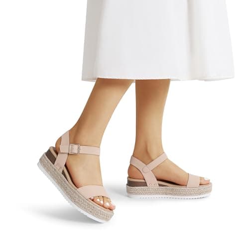 DREAM PAIRS Women's Comfortable Wedge Espadrille Sandals, Open Toe Summer Dress Up Casual