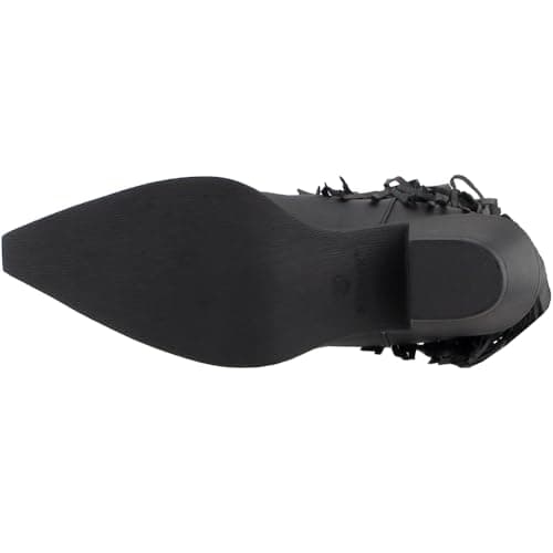 Roper Women's Studded Pointed Toe Casual Boots - Mid Calf, Black, 1-2" Heel