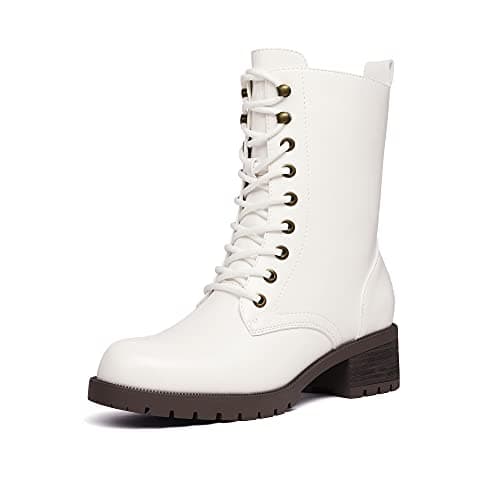 Women's Lace-up Mid-calf Combat Boots for Winter