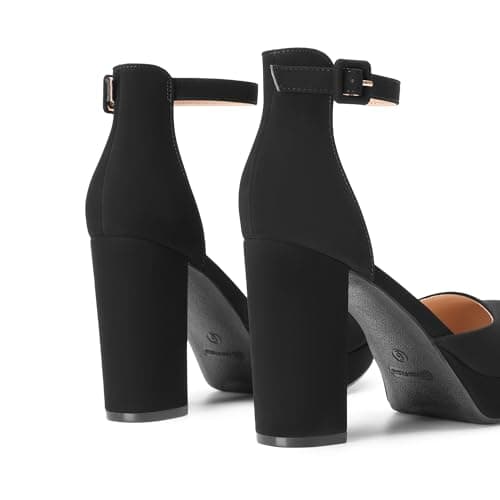 Dream Pairs Women's Chunky Heel Bridal Party Wedding Shoes