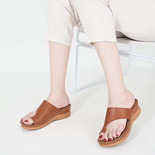 Reinforced Orthopedic Wedge Sandals for Women
