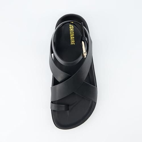 CUSHIONAIRE Women's Wide Width Ankle Wrap Sandal +Comfort