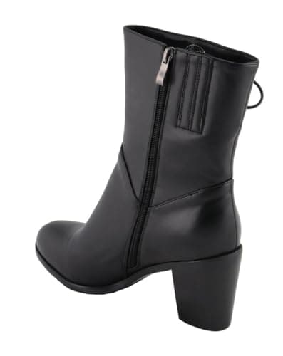 Milwaukee Leather Women's Black Lace-Side Fashion Motorcycle Boots MBL9436