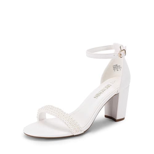 Dream Pairs Women's Chunky Low Heel Sandal Pump