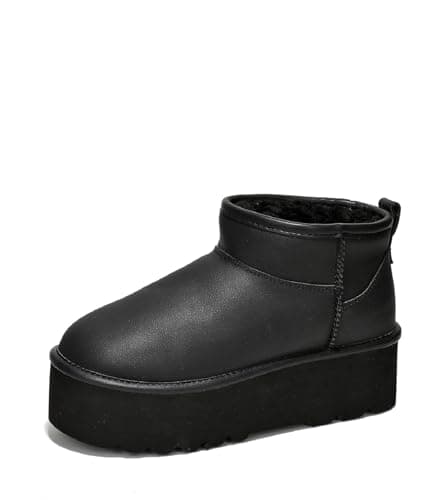 Genuine Suede Leather Ankle Boots for Women - Lightweight Winter Boots