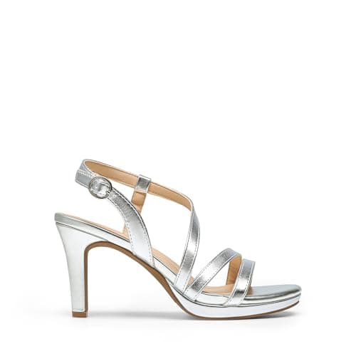 Dream Pairs Women's Comfortable Strappy Heel Sandals with Adjustable Strap