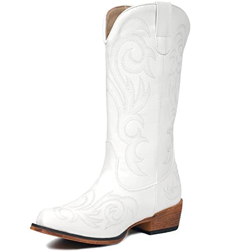 IUV Women's Pointy Toe Western Cowgirl Boots