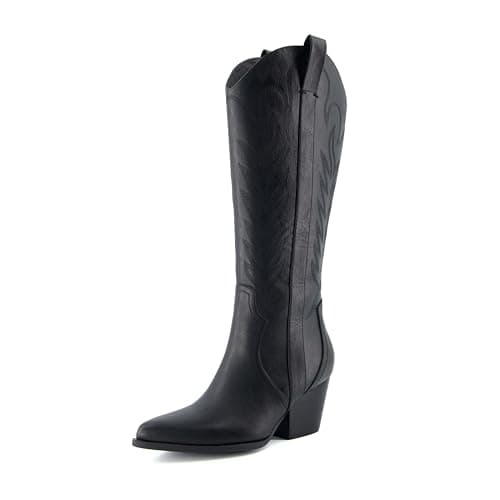 CUSHIONAIRE Women's Caress Tall Western Boot + Memory Foam, Wide Widths Available
