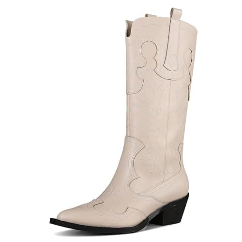 Mikarka Women's Embroidered Cowboy Boots