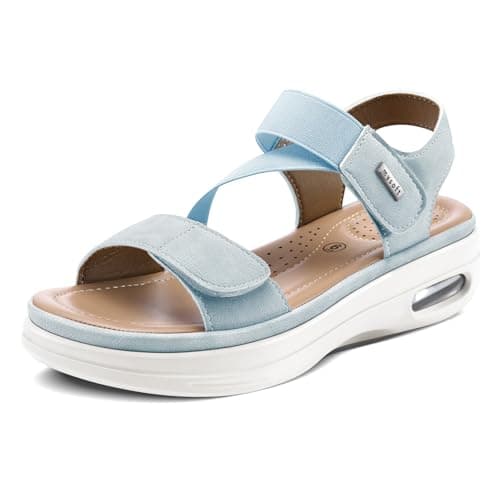 mysoft Women's Summer Comfortable Walking Sandals with Air Cushion Support
