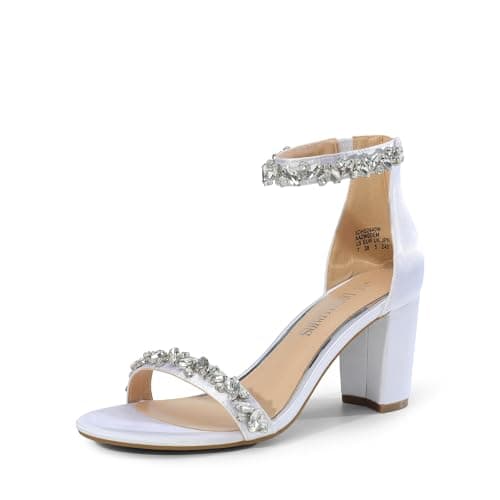 Dream Pairs Women's Chunky Low Heel Sandal Pump