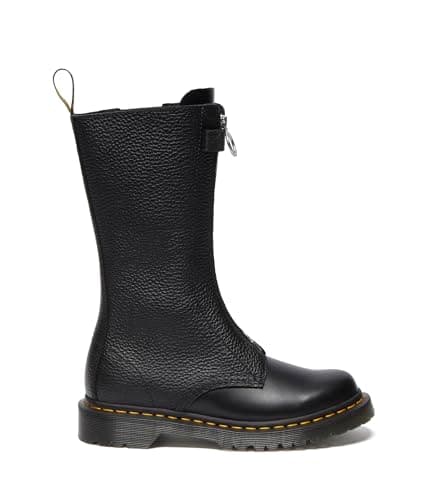 Dr. Martens Women's Front Zip Leather Mid Calf Boots