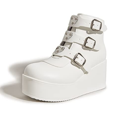 Platform Chunky Ankle Boots for Women